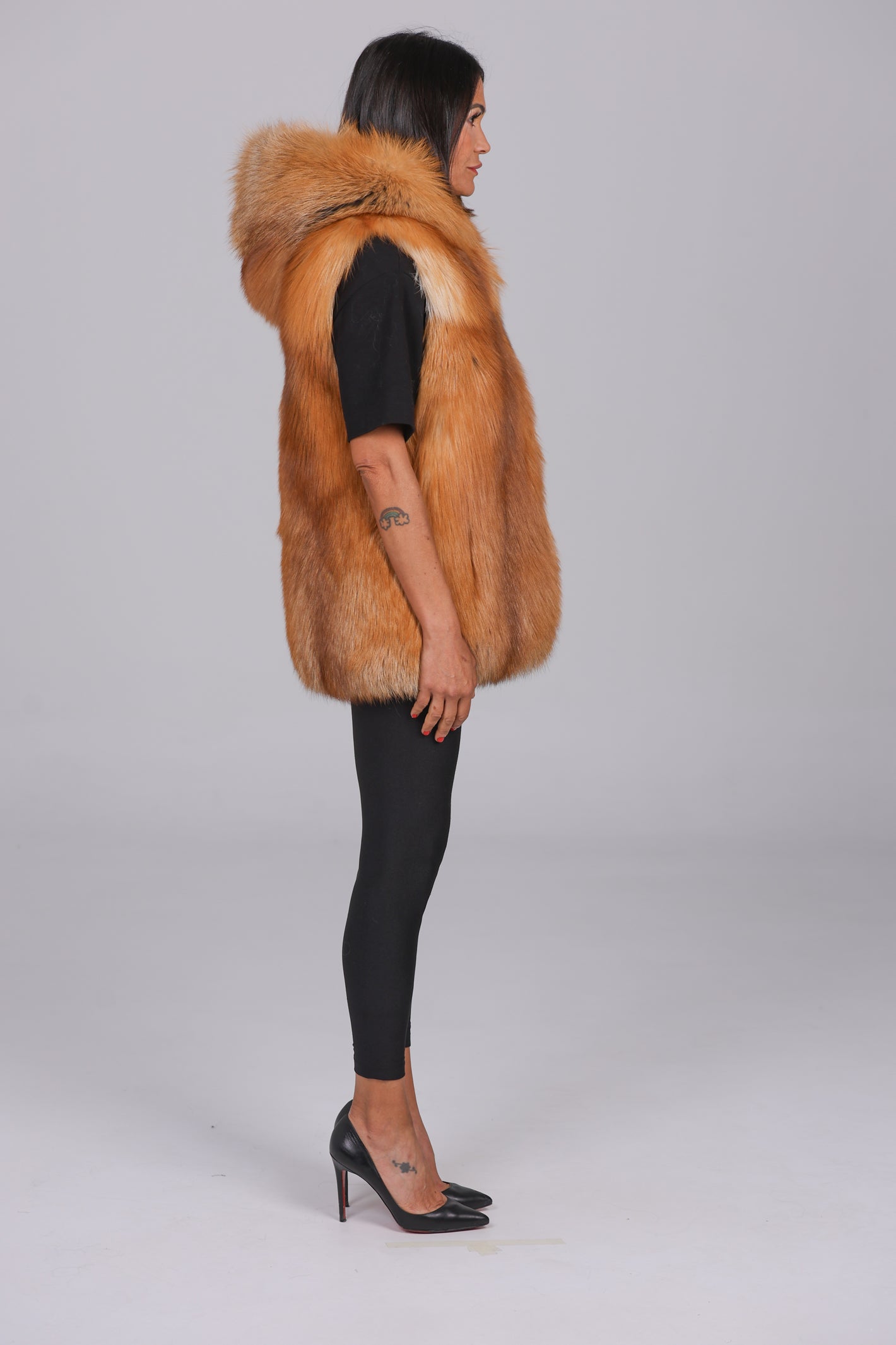 Gold fox vest