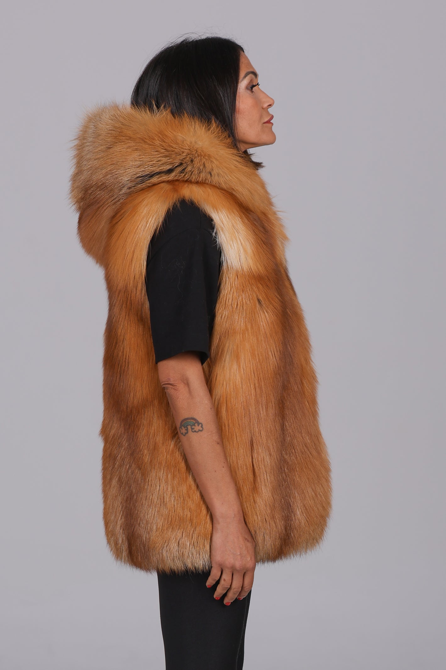 Gold fox vest